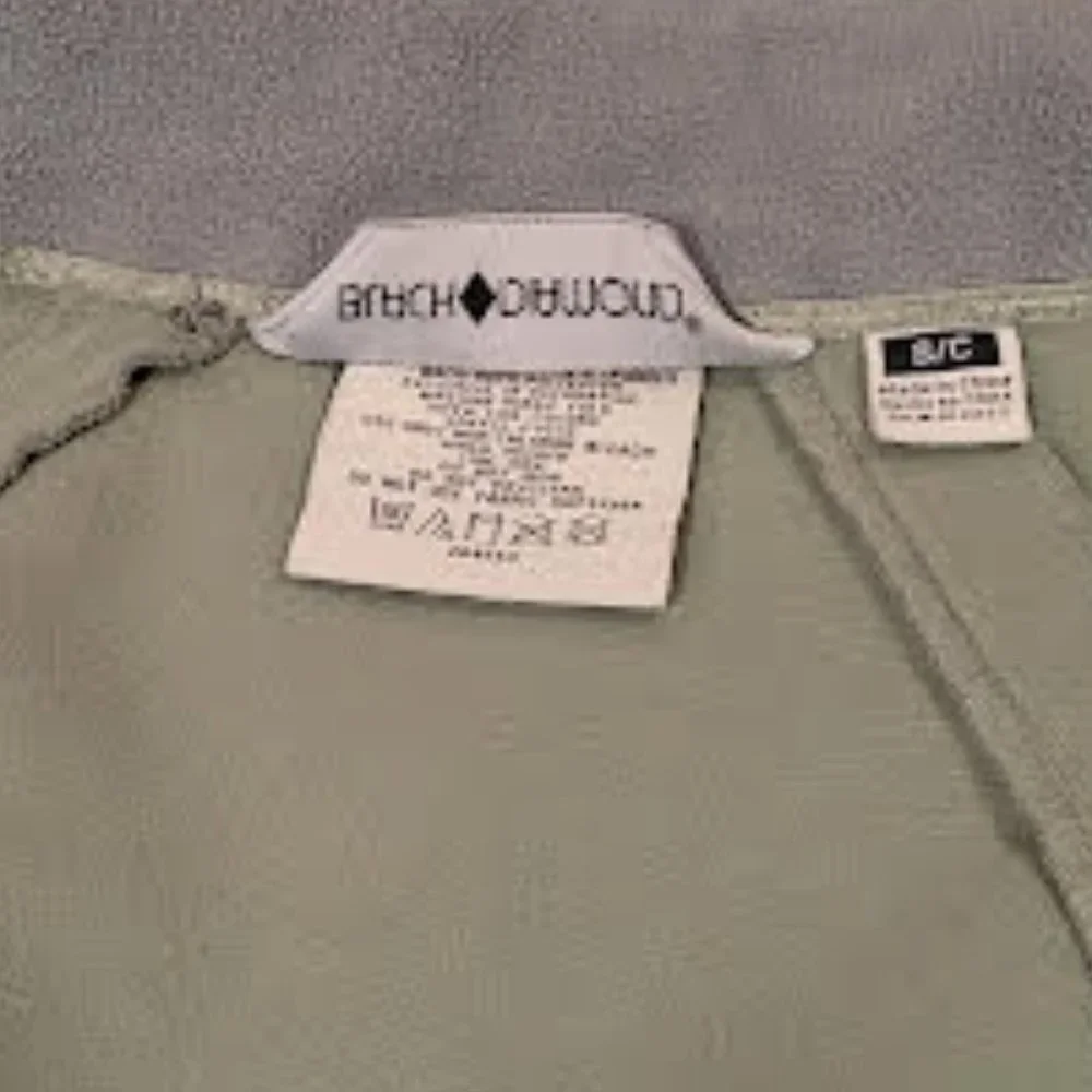 Black Diamond Women's Softshell Jacket, Green, Zip Pockets, Small - Picture 8 of 9